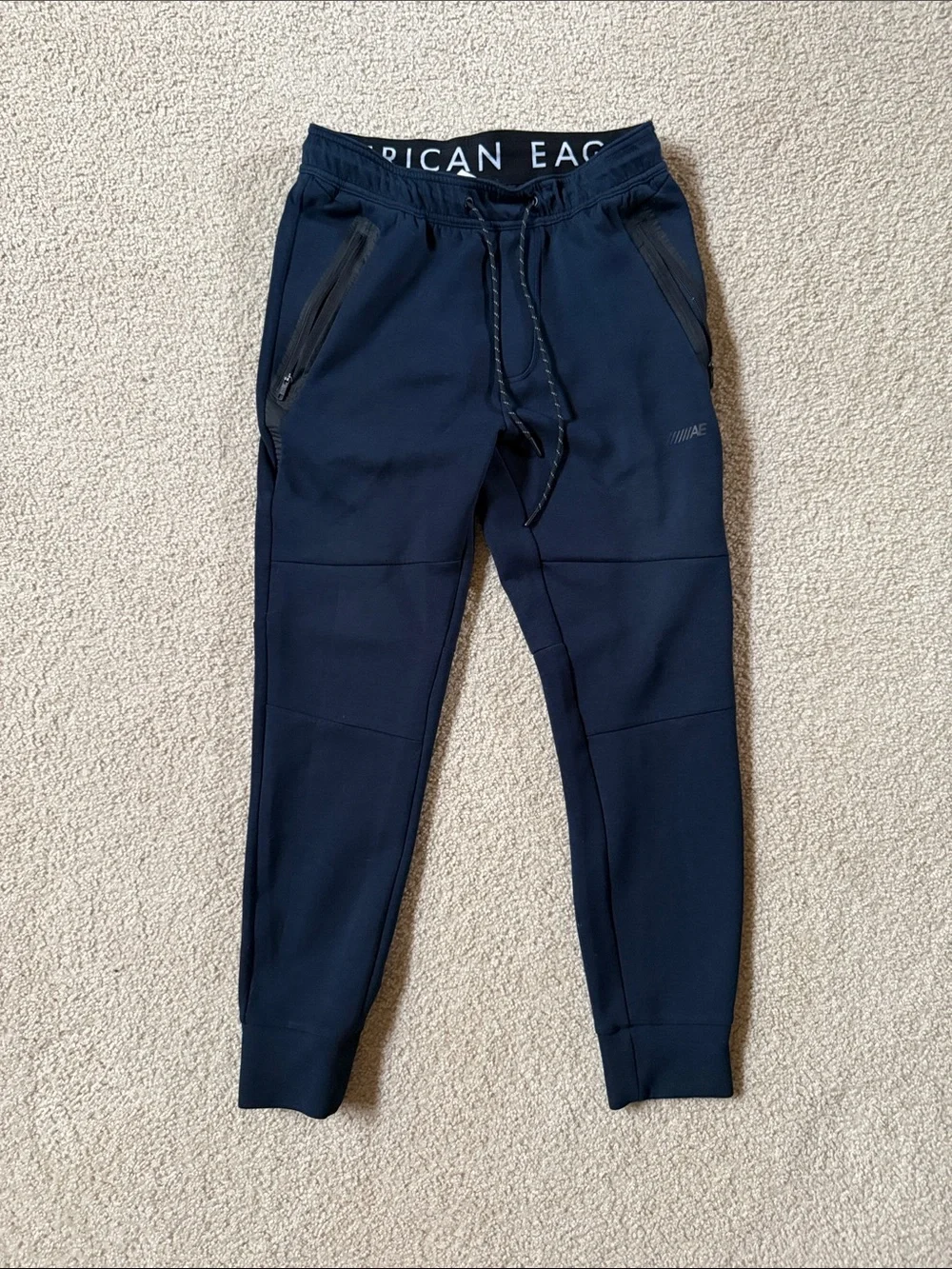 American Eagle Outfitters Men's Dark Navy Athletic Joggers